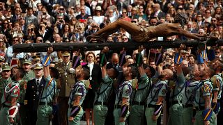 Страстная процессия испанских легионеров