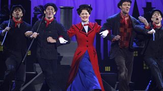 The cast of Mary Poppins at the 2007 Tony Awards in New York.