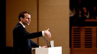 Macron bei einer Rede in Paris