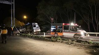 تركيا حادث لحافلة تقل مهاجرين غير شرعيين