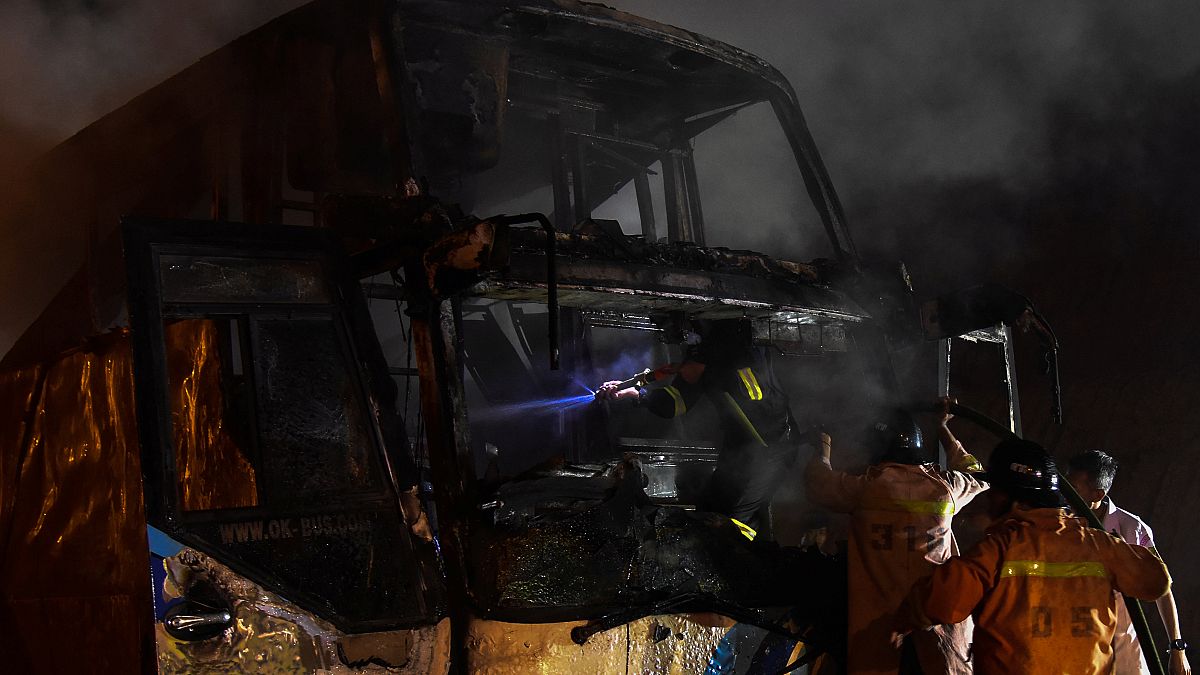 20 die in Thailand bus fire