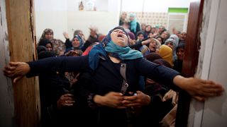 Luto en los territorios palestinos tras la masacre en Gaza