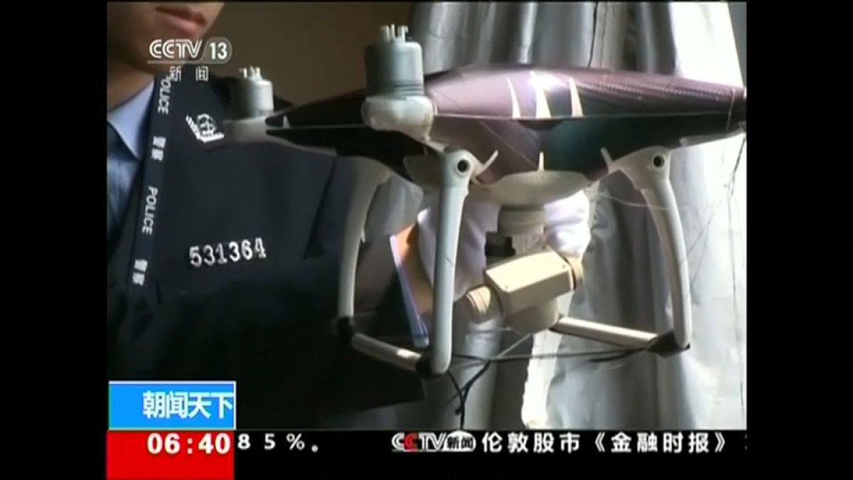 شاهد: ضبط شبكة لتهريب الهواتف الذكية بواسطة طائرات بدون طيار في الصين