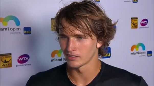 Zverev lesz Isner ellenfele a döntőben Miamiban Zverev lesz Isner ellenfele a döntőben Miamiban
