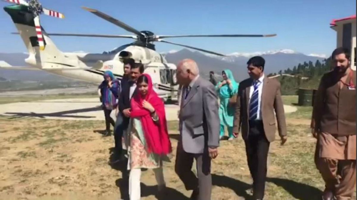 Malala returns home for first time since she was shot by Taliban in 2012