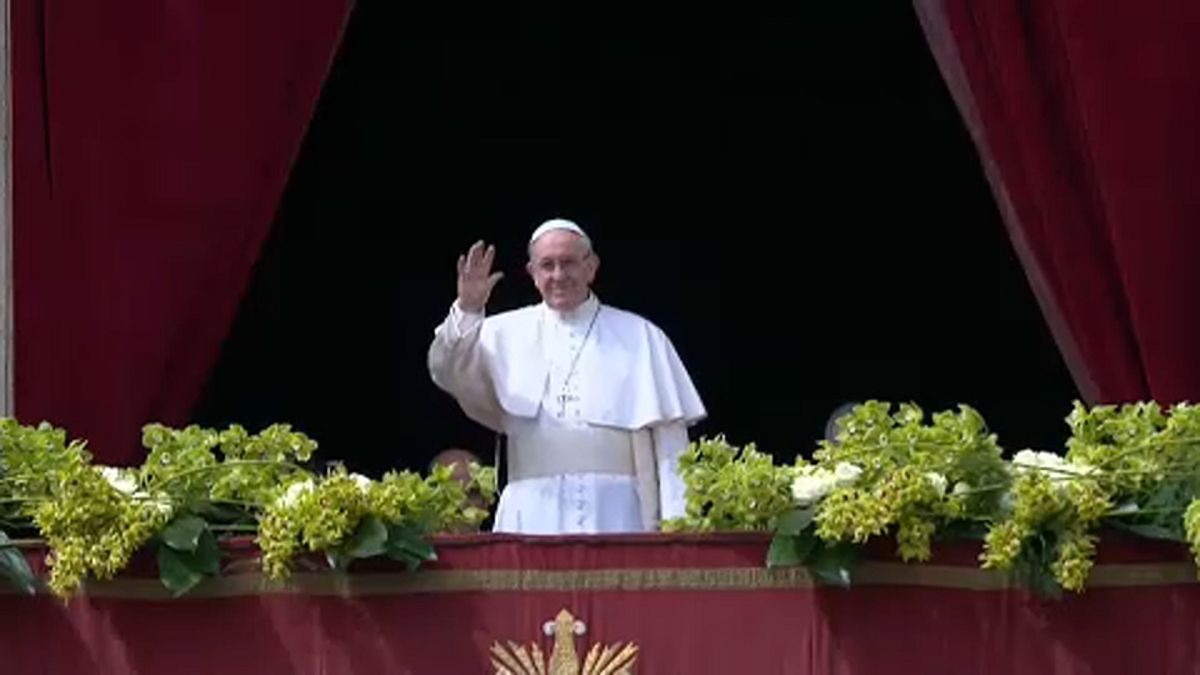 Ferenc pápa a szíriai háború befejezését sürgette húsvéti üzenetében