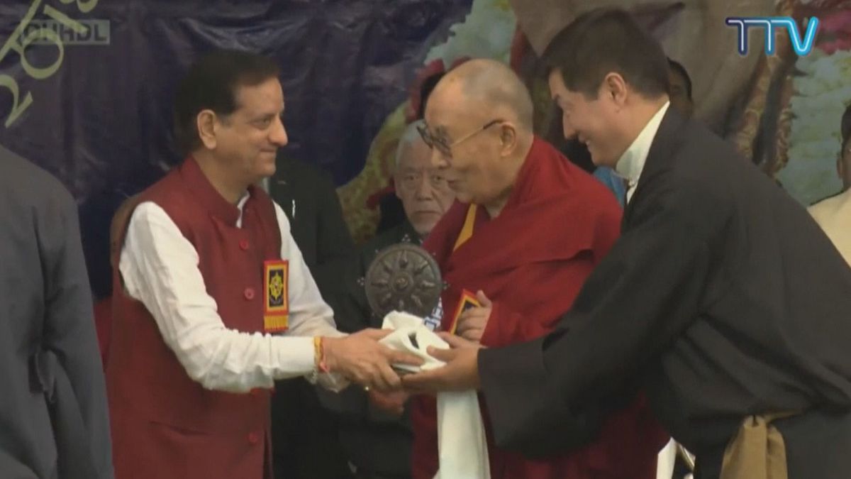 Dalai Lama attends event to mark 60th year of his exile in India