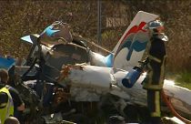 Plane crashes on motorway near Lyon killing two