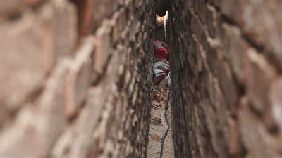 3-year-old boy rescued from narrow wall gap in northwest China