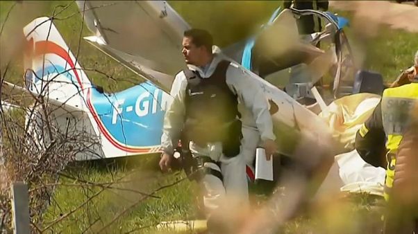 Accidente aéreo en una autopista del sureste de Francia Accidente aéreo en una autopista del sureste de Francia