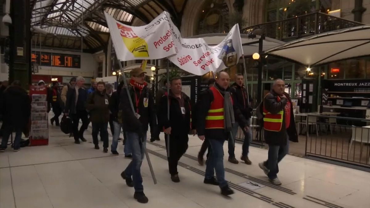French rail workers have already held a series of stoppages