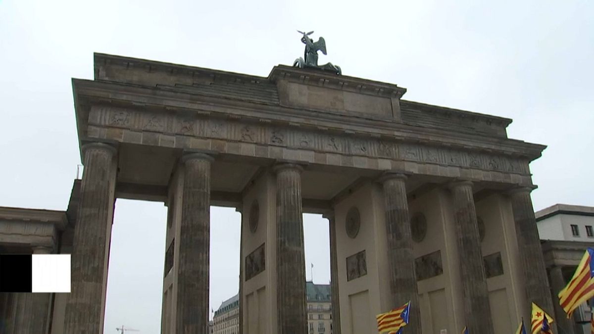 Акция в защиту Пучдемона в Берлине