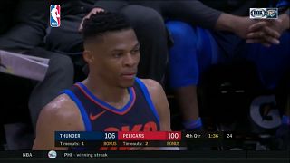 Russell Westbrook shines for Oklahoma City Thunder