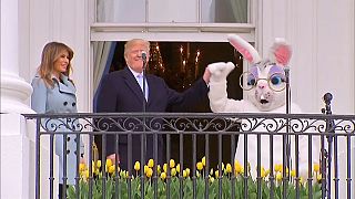 شاهد: بمساعدة الأرنب ترامب يعلن انطلاق سباق بيض عيد الفصح
