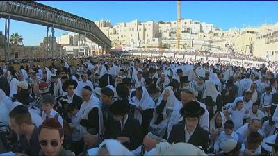 Mass Priestly Blessing held at Jerusalem's Western Wall