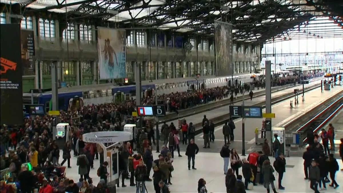 Huelga de trenes en Francia