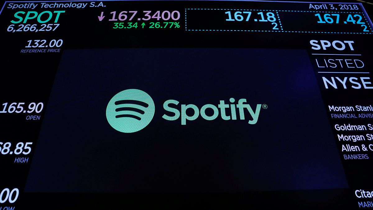 Spotify estreia-se em bolsa a subir quase 30%
