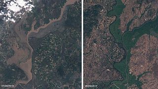 Uydudan Meriç Nehri: Su taşkınlarının öncesi ve sonrası