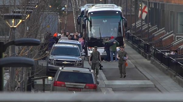 US-Diplomaten verlassen Moskau US-Diplomaten verlassen Moskau