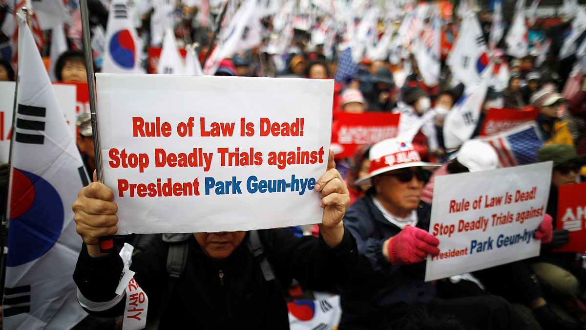 Demonstrations in support of Park Geun-hye