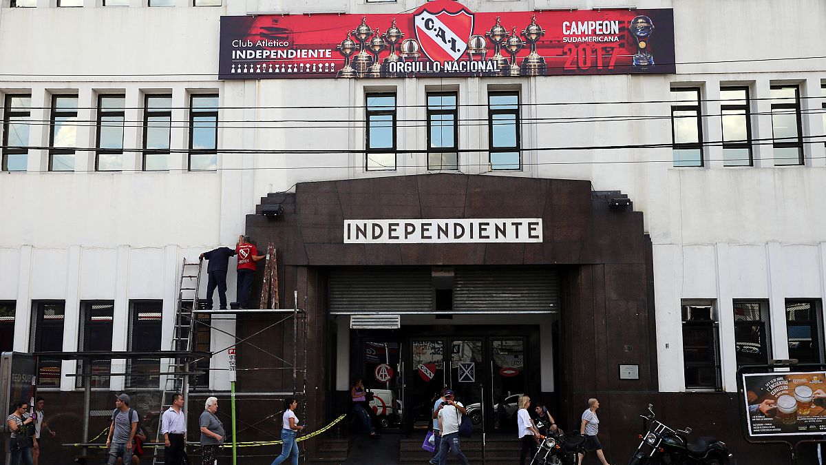 Das Hauptquartier des argentinischen Fußball-Klubs Atlético Independiente 