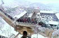 La muraille de Chine sous la neige