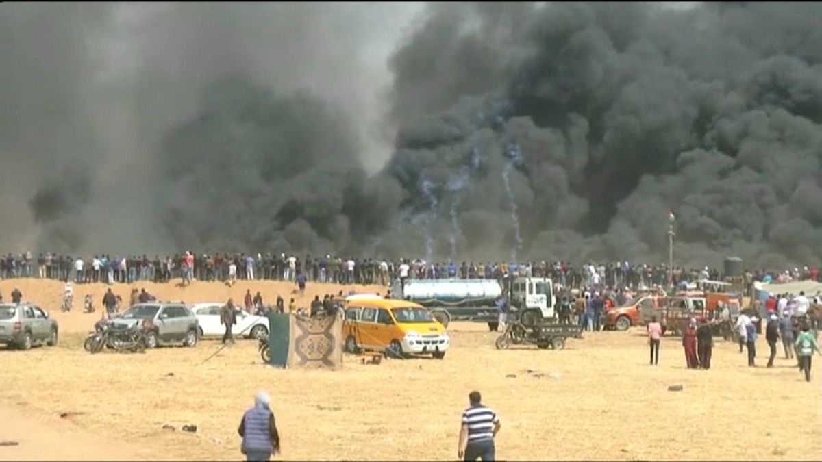 Столкновения на границе Израиля с сектором Газа