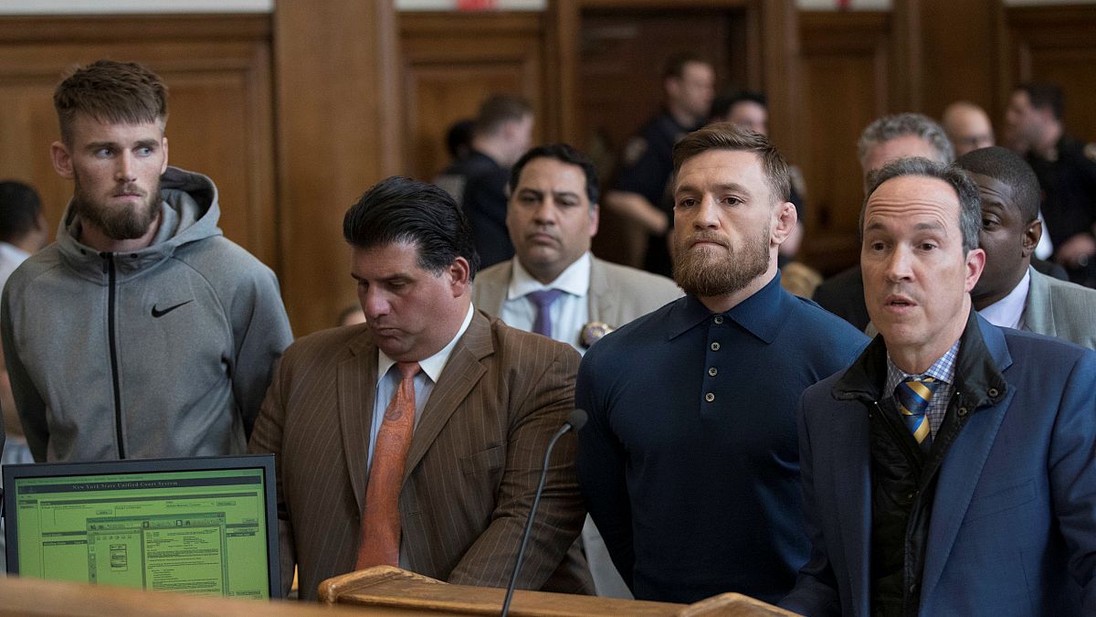 Conor McGregor free on bail after vandalising bus