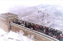 O inverno chegou à Muralha da China