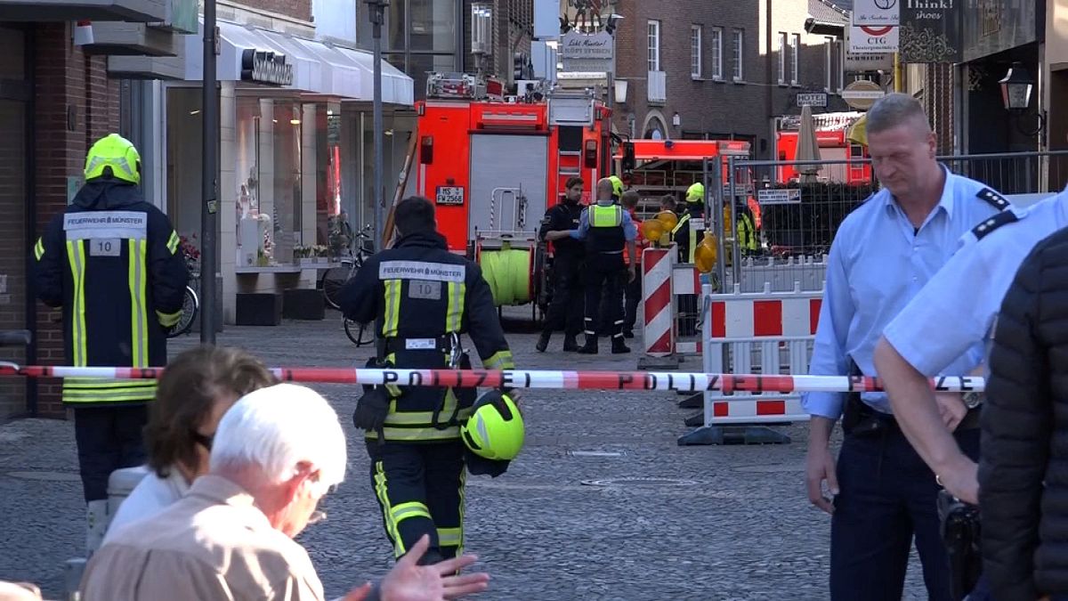 Three dead and 20 injured as van driven into crowd in Muenster, Germany