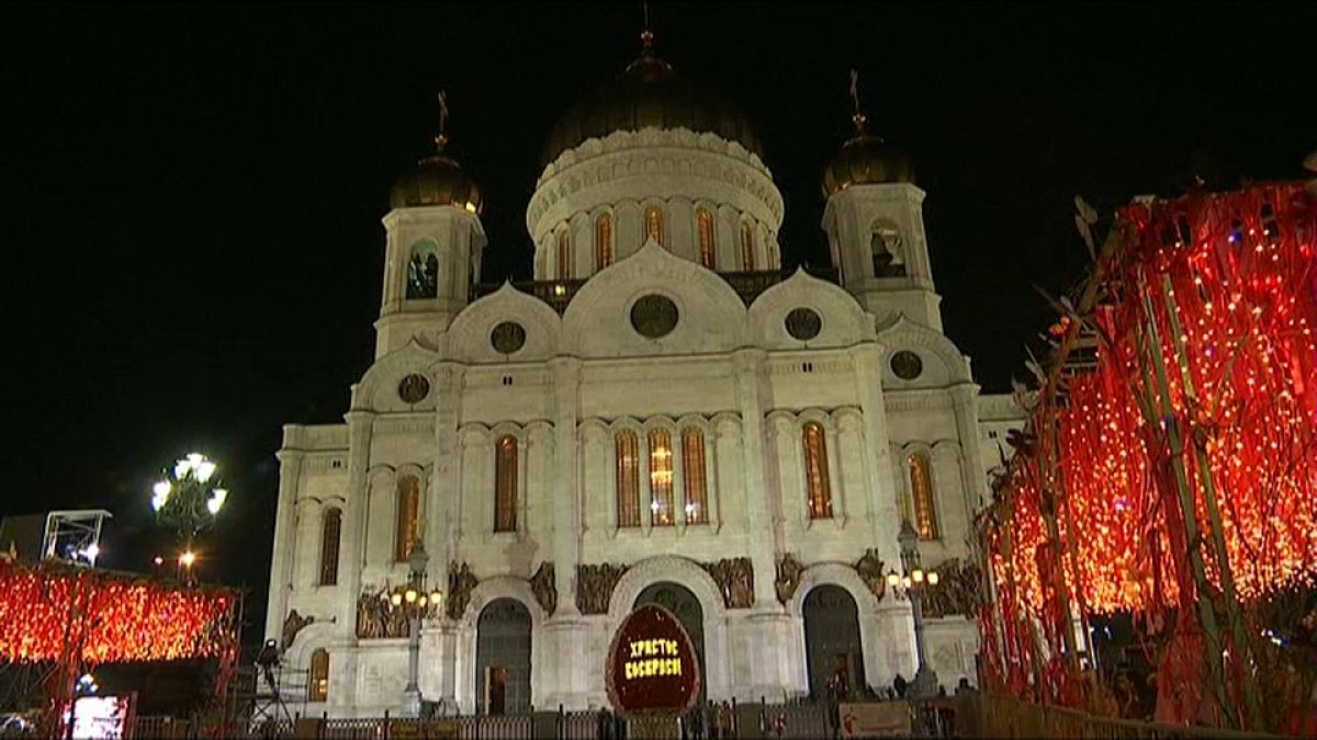 Rusia celebra la Pascua ortodoxa