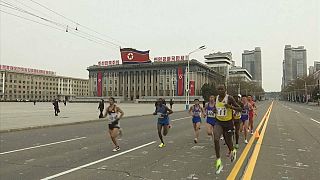 Fewer foreigners take part in the North Korean marathon this year