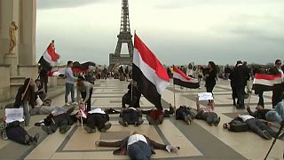 Protesta contra Arabia Saudí en París