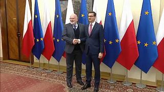 EU's Timmermans arrives in Warsaw to talk rule of law