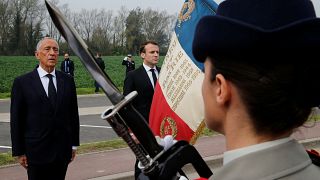 Marcelo e Macron lembram batalha de La Lys