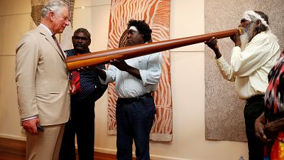 Le Prince Charles à la rencontre des aborigènes