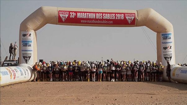 Rachid El Morabity e Natalia Sedykh vencem na Maratona das Areias Rachid El Morabity e Natalia Sedykh vencem na Maratona das Areias