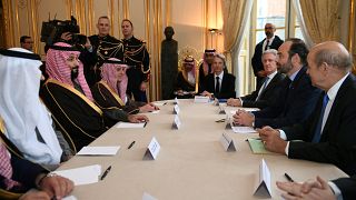 رئيس الوزراء الفرنسي إدوارد فيليب وولي عهد السعودي محمد بن سلمان في باريس