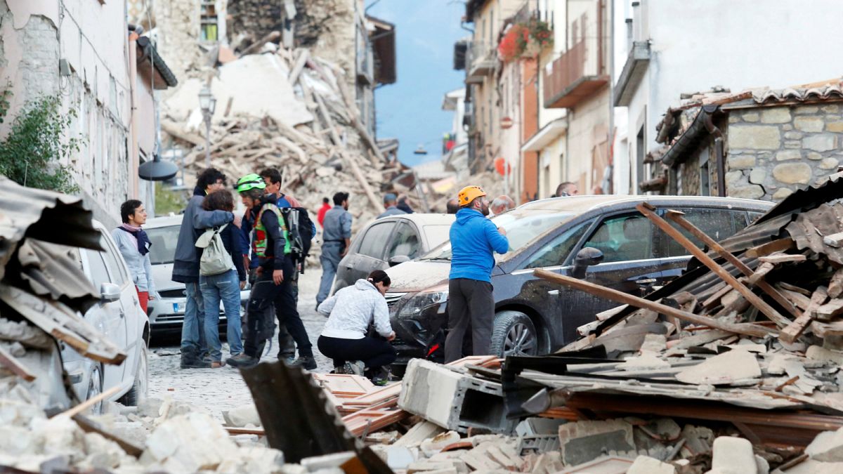 صورة من الأرشيف للدمار الذي خلفه زلزال 2016 الذي ضرب وسط إيطاليا. (رويتروز)