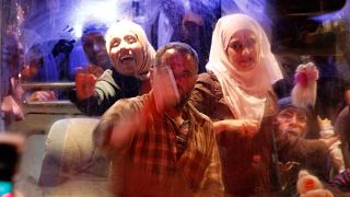Освобожденные пленники "Армии ислама" прибыли в Дамаск