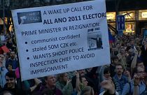 La piazza a Praga contro il governo Babis