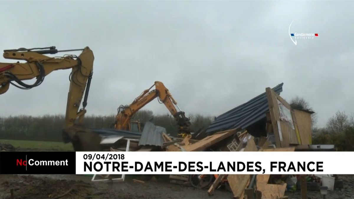 France : l'évacuation de Notre-Dame-des-Landes vise à déloger "une centaine" de personnes