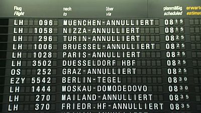 Miles de pasajeros afectados por las huelgas en Francia y Alemania