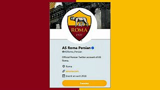 حساب توییتری باشگاه رم به زبان فارسی