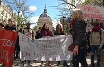 Protestas de estudiantes en Francia