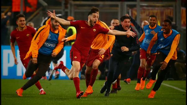 AS Rom schafft Sensation gegen Barcelona AS Rom schafft Sensation gegen Barcelona