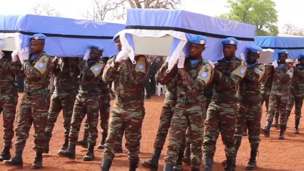 Mali : hommage aux derniers casques bleus tombés Mali : hommage aux derniers casques bleus tombés