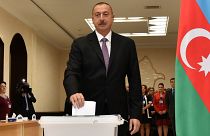 Aliyev votes in Azerbaijan election