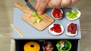 Couple becomes culinary sensation with miniature-sized dishes