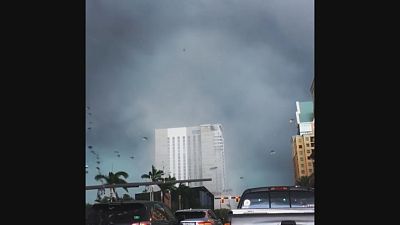  Tornado Swirls Through Downtown Fort Lauderdale